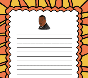 Martin Luther King Jr writing paper