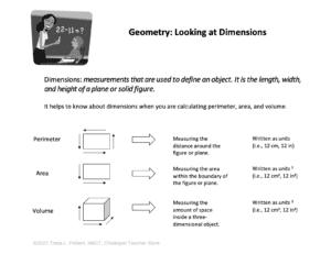 geometry and figure dimensions