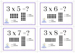 multiplication flashcards facts 1-9